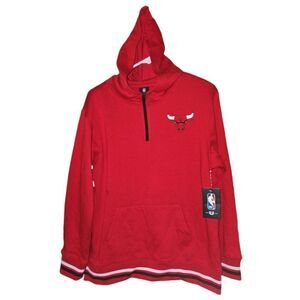 NBA Soft Fleece hoodie Sweatshirt Hooded Chicago Bulls red unisex style xl 18 20